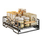 Pull Out Kitchen Storage Rack Basket Drawer Dish Organizer Slide Cabinet Shelf - White