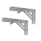 Traderight Table Bracket Folding Stainless Steel 150KG Wall Shelf Bench 2PCS - White 20in