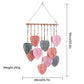 Handmade Braided Cotton Rope Leaves Wall Hanging Home Decoration Ornament - Brown