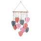 Handmade Braided Cotton Rope Leaves Wall Hanging Home Decoration Ornament - Khaki