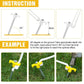 9PCS High Strength Carbon Steel Tent Stakes Outdoor Camping Pegs M8x200 Durable