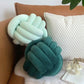 Three-Strand Braided Round Pillow Sofa Cushion Decorative Pillow for Living Room - Dark Grey