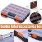 Double Sided Portable Hardware Tools Storage Box Parts Organizer Accessories Box