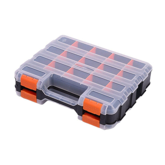 Double Sided Portable Hardware Tools Storage Box Parts Organizer Accessories Box