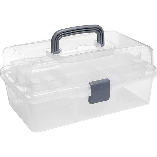 Translucent Three Layer Toolbox Multifunctional Folding Storage Box Organizer