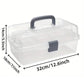 Translucent Three Layer Toolbox Multifunctional Folding Storage Box Organizer