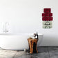 Multifunctional Wall Mounted Bathroom Storage Rack Multi Layer Towel and Wine