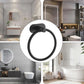 2PCS Black Nonperforated Stainless Steel Bathroom Toilet Hanging Oval Towel Ring