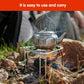 Folding Tripod Camping Stove Rack Triangle Pot Stand Outdoor Cooker Use