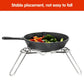 Folding Tripod Camping Stove Rack Triangle Pot Stand Outdoor Cooker Use