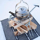 Folding Tripod Camping Stove Rack Triangle Pot Stand Outdoor Cooker Use