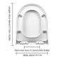 Toilet Seat Cover Universal Toilet Lid Cover Replacement Bathroom Seat Cover
