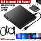 Usb External Cd Rw Dvd Rom Writer Burner Player Drive Pc Laptop For Mac Windows