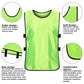 6X Sports Training Bibs Soccer Vests Group Team Bibs Basketball Cricket Football - GrassGreen-M