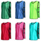 6X Sports Training Bibs Soccer Vests Group Team Bibs Basketball Cricket Football - Pink-M