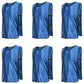 6X Sports Training Bibs Soccer Vests Group Team Bibs Basketball Cricket Football - Grass Green-S