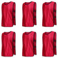 6X Sports Training Bibs Soccer Vests Group Team Bibs Basketball Cricket Football - Grass Green-S