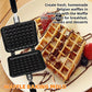 Waffle Pan Mould DIY Cake Baking Tool Lattice Muffin Mold Tray for Kitchen Oven