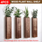 4PCS Wood Plant Wall Shelf Durable Aesthetic for Indoor Wall Decor Storage Use