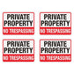4PCS Reflective Surveillance Warning Signs Metal Security Camera Notice Durable