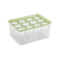 Transparent Rectangular Aquarium 12Hole Lid Portable Hydroponic Plant Fish Tank - Green