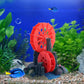 Resin Aquarium Windmill Ornament with Spinning Wheel for Fish Tank