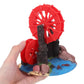 Resin Aquarium Windmill Ornament with Spinning Wheel for Fish Tank