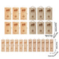 6pcs Red Wine Wooden Gift Box Packaging Storage Box for Wine Bottle Gifts - Single clamshell
