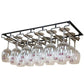 8/7/6/5/4/3 Slots Wine Glass Rack Holder Hanger Hanging Bar Storage Drying Rack - 6 Slots