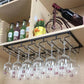 8/7/6/5/4/3 Slots Wine Glass Rack Holder Hanger Hanging Bar Storage Drying Rack - 6 Slots