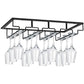 8/7/6/5/4/3 Slots Wine Glass Rack Holder Hanger Hanging Bar Storage Drying Rack - 6 Slots