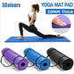 20MM Thick Yoga Mat Pad NBR Nonslip Exercise Fitness Pilate Gym Durable - Black