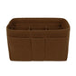 Felt Handbag Organizer Insert with Multiple Pockets for Tote and Purse - Beige L Size