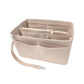 Felt Handbag Organizer Insert with Multiple Pockets for Tote and Purse - Pink XL Size