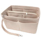 Felt Handbag Organizer Insert with Multiple Pockets for Tote and Purse - Pink XL Size