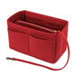 Felt Handbag Organizer Insert with Multiple Pockets for Tote and Purse - Pink XL Size