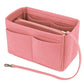 Felt Handbag Organizer Insert with Multiple Pockets for Tote and Purse - Pink XL Size