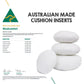 Luxor Four Pack 60cm Aus Made Round Hotel Cushion Inserts Premium Memory Resistant Filling