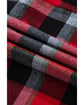 Red Christmas Checkered Pattern Loose Shirt and Pants Lounge Set - S