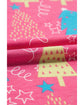 Rose Christmas Tree Print V Neck Tee and Pants Lounge Set - L