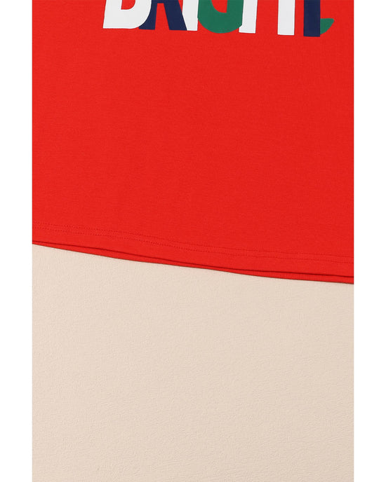 Multicolor ALL IS BRIGHT Graphic Christmas Plaid Pajamas Set - L