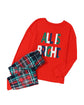 Multicolor ALL IS BRIGHT Graphic Christmas Plaid Pajamas Set - M