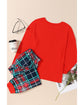 Multicolor ALL IS BRIGHT Graphic Christmas Plaid Pajamas Set - M