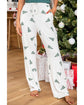 Skobeloff Christmas Tree Print Tee and Pants Lounge Set - M