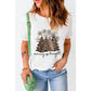 Azura Exchange Leopard Christmas Tree Graphic Print T-Shirt - 2XL