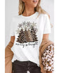 Azura Exchange Leopard Christmas Tree Graphic Print T-Shirt - XL