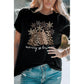 Azura Exchange Leopard Christmas Tree Graphic Print T-Shirt - 2XL