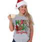 Azura Exchange Christmas Tree Pattern Crew Neck Graphic Tee - 2XL