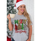 Azura Exchange Christmas Tree Pattern Crew Neck Graphic Tee - 2XL