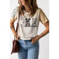Azura Exchange Easter Bunny Leopard Bleached Print Graphic Tee - S